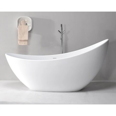 BAÑERA ACRILICA OVAL NT 186X76X87 BLANCO